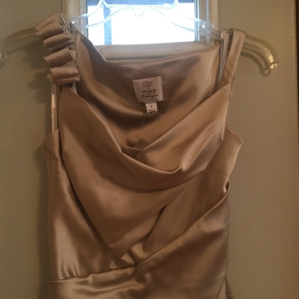 Suzi Chin gold dress